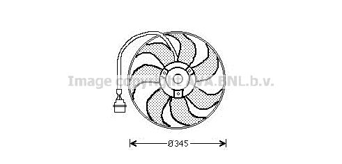 AVA QUALITY COOLING ventiliatorius, radiatoriaus AI7509